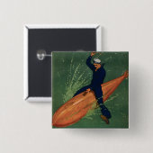 海軍に入隊する 缶バッジ (正面&裏面)