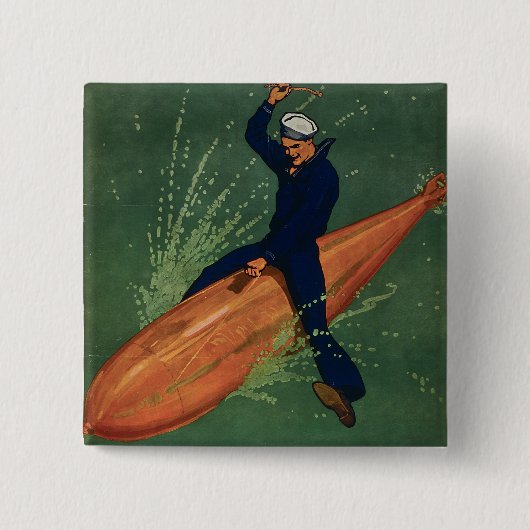 海軍に入隊する 缶バッジ (正面)