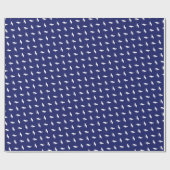 海軍に関する白いドイツのシェパードの概要 ラッピングペーパー (フラット)