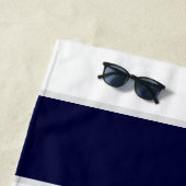 海軍のウェディング フラワアンカー ネイビー グレー ブライズメン ビーチタオル (インサイチュ)