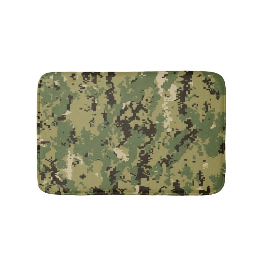 海軍のウッドランド迷彩 バスマット (正面)