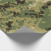 海軍のウッドランド迷彩 ラッピングペーパー (角)