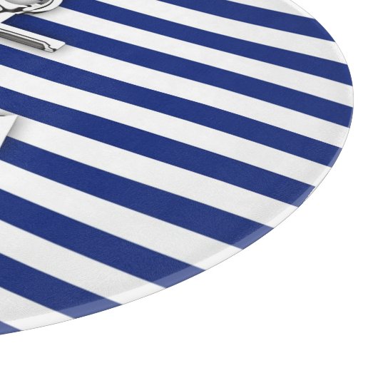 海軍のクロムいかりは縞で飾ります カッティングボード (角)