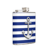 海軍のクロムいかりは縞で飾ります フラスク (右)