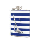 海軍のクロムヨットは縞で飾ります フラスク (左)