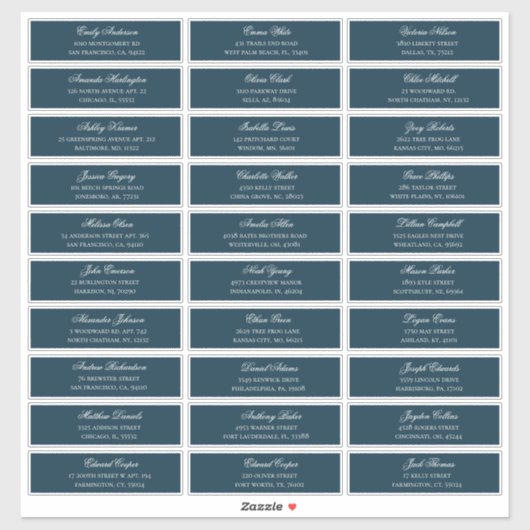 海軍のゲスト名のアドレス。出荷結婚ラベル シール (シート)