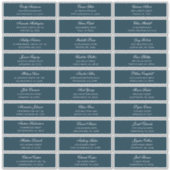 海軍のゲスト名のアドレス。出荷結婚ラベル シール (正面)