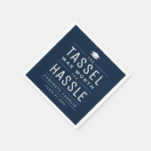 海軍のタッセルは面倒な卒業式の価値があった スタンダードカクテルナプキン (角)