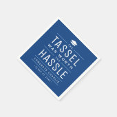 海軍のタッセルは面倒な卒業式の価値があった スタンダードカクテルナプキン (角)