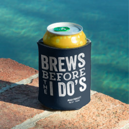 海軍のビールの前にビール結婚を造るパーソナライズされた 缶クーラー