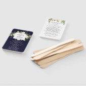 海軍のフローラの緑の結婚式のファン ハンドファン (組立なし)