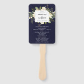 海軍のフローラの緑の結婚式のファン ハンドファン (正面)