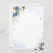 海軍のフローラサファリ動物がベビーシャワーで運転 招待状 (裏面)