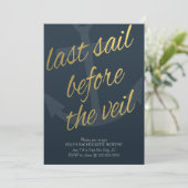 海軍のベールのバチェロレッテの前の最後の帆 招待状 (スタンド正面)