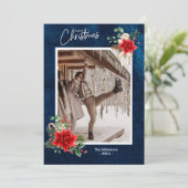 海軍のホリーデッキのクリスマス写真 シーズンカード (スタンド正面)