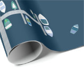 海軍のボートのドックの緑 ラッピングペーパー (ロールコーナー)