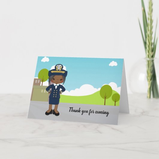 海軍の制服を着た士官 カード (正面)