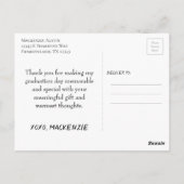 海軍の卒業証書 |ダークブルー2フォトキープサケ ポストカード (裏面)