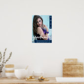 海軍の卒業証書 |濃い青の写真画像 ポスター (キッチン)