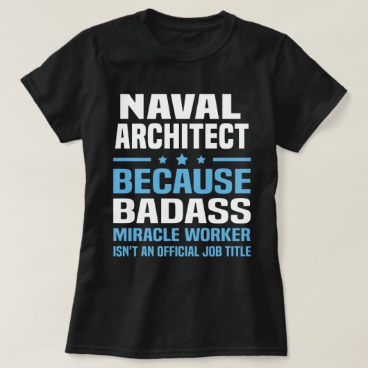海軍の建築家 Tシャツ (デザイン正面)