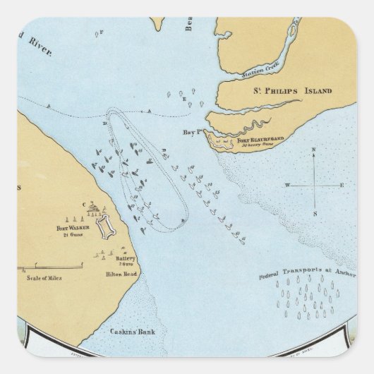 海軍の攻撃と港湾の奪取の計画王室の スクエアシール (正面)
