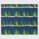 海軍の森林キツネ ラッピングペーパー (フラット)