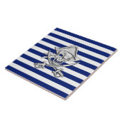 海軍の海賊のようなクロムは縞で飾ります タイル (側面)