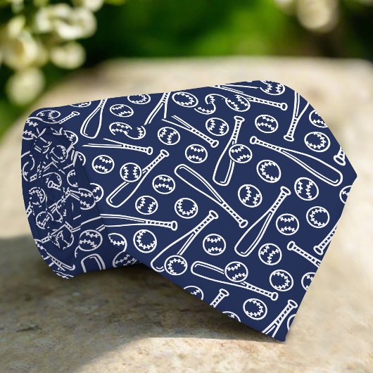 海軍の父の日の野球のアイコン ネクタイ