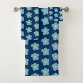 海軍の甘い青い花 バスタオルセット