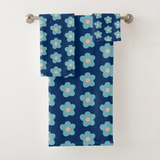海軍の甘い青い花 バスタオルセット (インサイチュ)