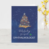 海軍の眼科医クリスマスツリーのために カード (黄色い花)