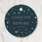 海軍の神秘的な金ゴールドスタームーン天文学結婚の フェイバータグ (裏面)