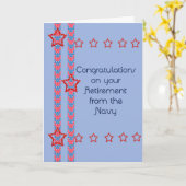 海軍の者の退職カード カード (黄色い花)