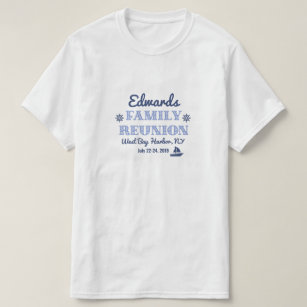 海軍の航海のな家族会のデザイン及び淡いブルー Tシャツ