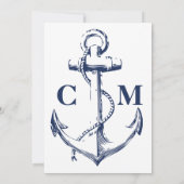 海軍の航海士 アンカー 引退記念 招待状 (裏面)