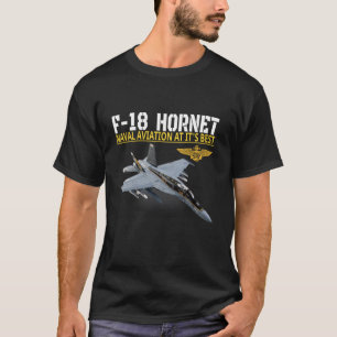 海軍の航空活動におけるF18のホーネット Tシャツ