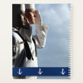 海軍の船員パーソナライズされた プランナー手帳 (裏面)