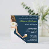 海軍の花嫁のワインのブルネット 招待状 (スタンド正面)