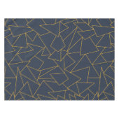 海軍の設計図と金ゴールド図 テーブルクロス (正面(横))