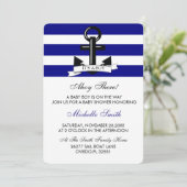 海軍の赤ちゃん男の子のシャワー招待状 招待状 (スタンド正面)