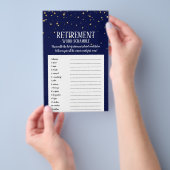 海軍の退職ワードスクランブルの金ゴールド紙吹雪 チラシ (ハンドル)