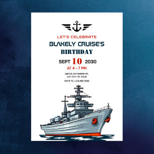 海軍の陸軍誕生日 招待状
