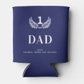 海軍の青いホワイトネーム 缶クーラー (正面)