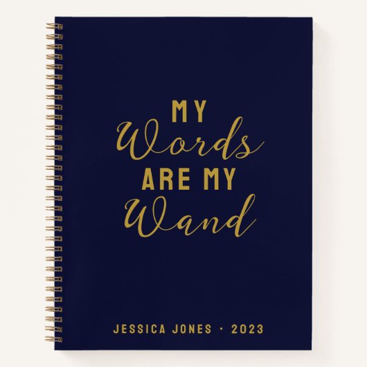 海軍の魅力表象の言葉と法律 ノートブック (正面)