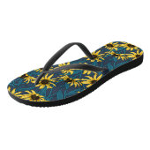 海軍の黄色のRudbekia ビーチサンダル (アングル)