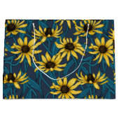 海軍の黄色のRudbekia ラージペーパーバッグ (正面)