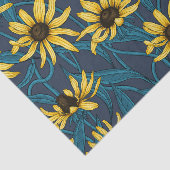 海軍の黄色のRudbekia 薄葉紙 (詳細)