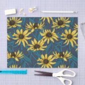 海軍の黄色のRudbekia 薄葉紙 (クラフト)