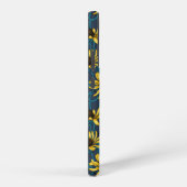 海軍の黄色のRudbekia Samsung Galaxyケース (右側面)