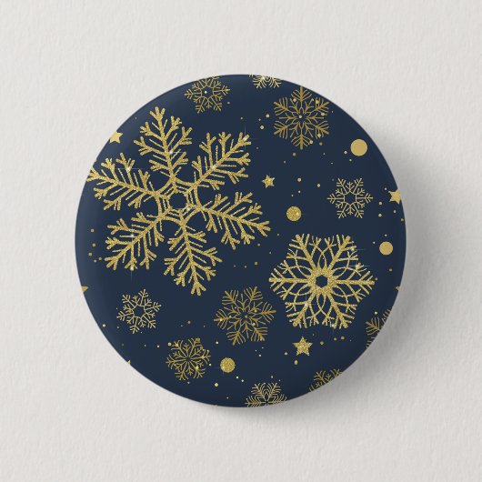海軍の黄金の雪 缶バッジ (正面)